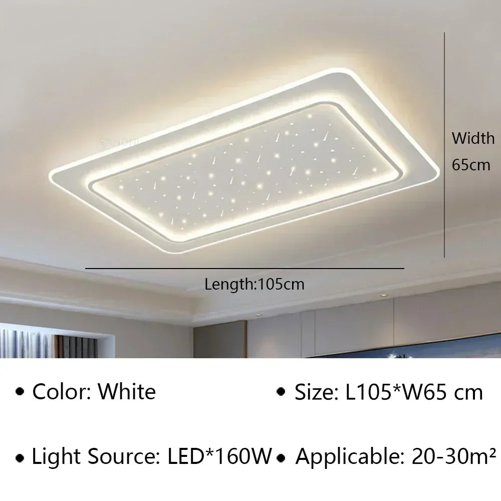 plafonnier moderne à leds pour décoration intérieure élégante