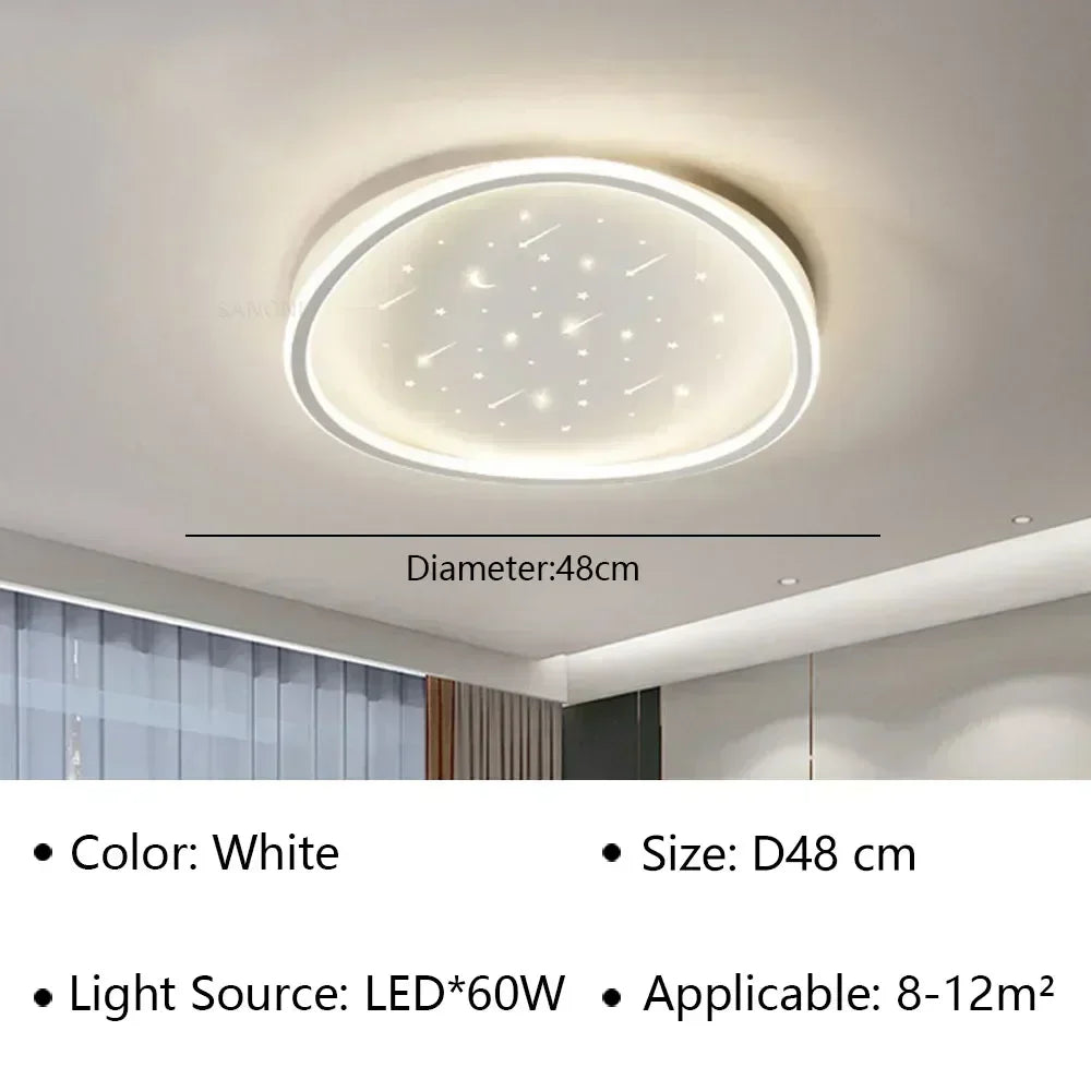 plafonnier moderne à leds pour décoration intérieure élégante