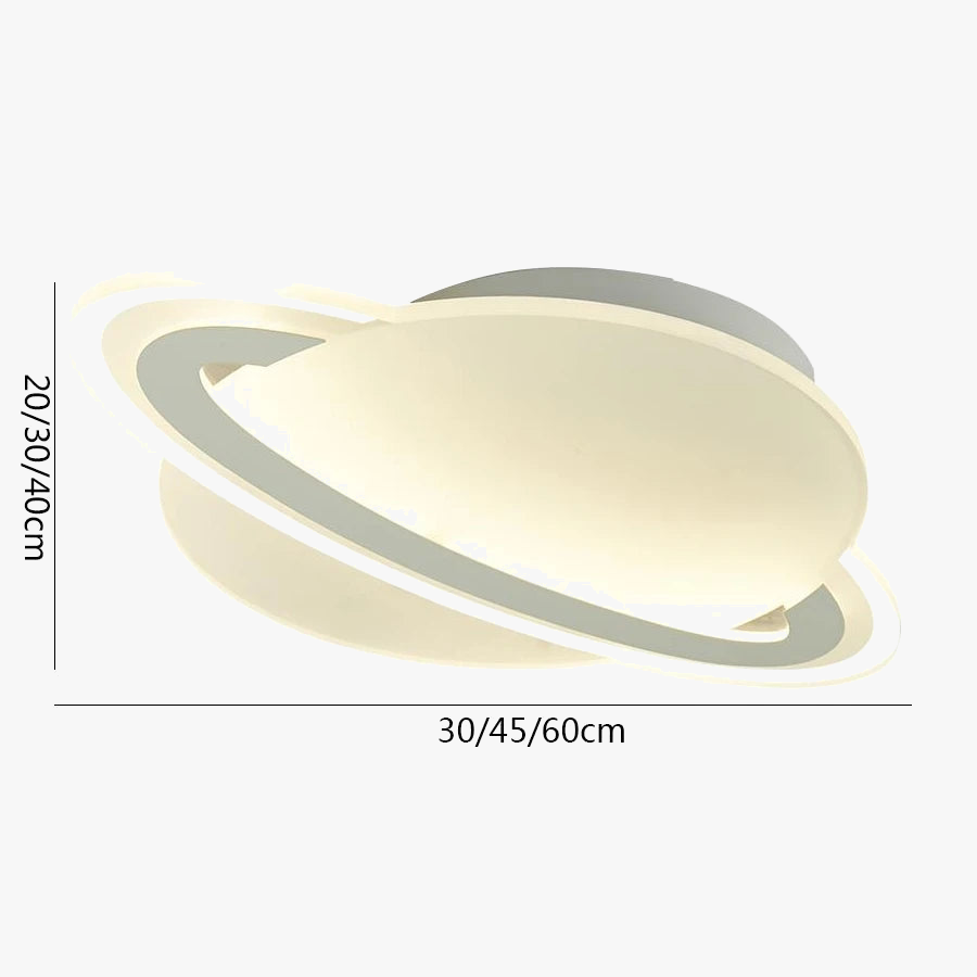 plafonnier moderne leds pour enfants motif planète espace