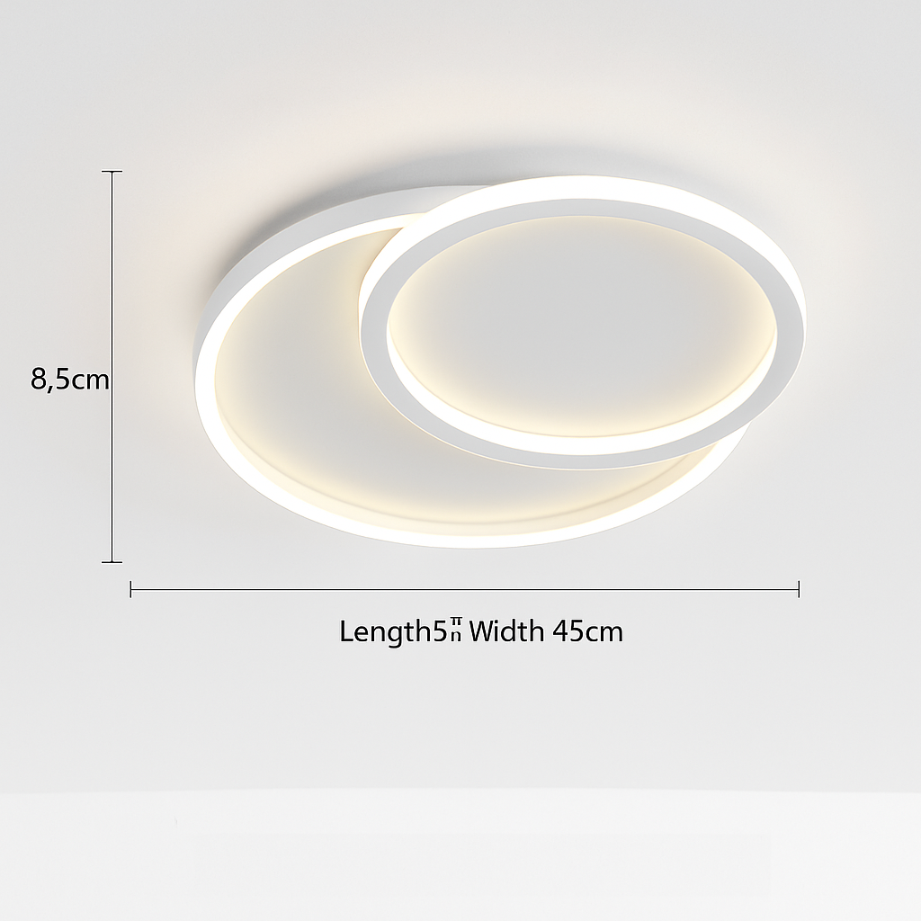 plafonnier moderne à leds pour intérieur décoratif lumineux