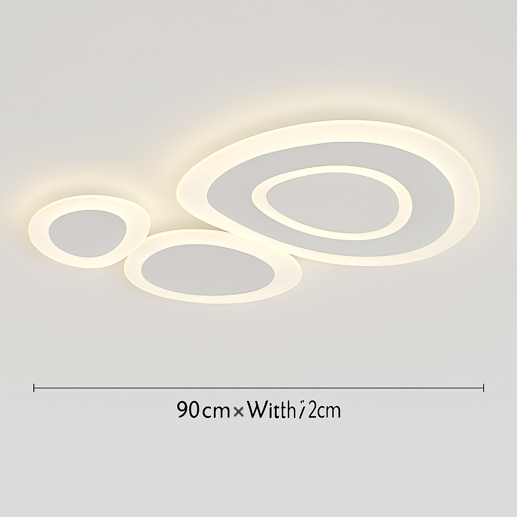plafonnier moderne à leds pour intérieur décoratif lumineux