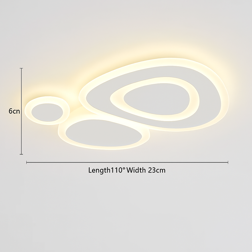 plafonnier moderne à leds pour intérieur décoratif lumineux