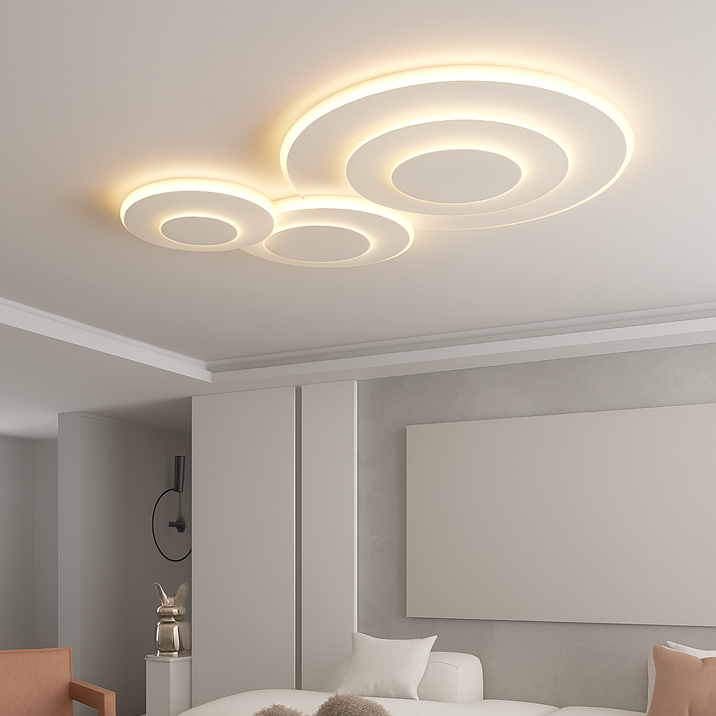 plafonnier moderne à leds pour intérieur décoratif lumineux
