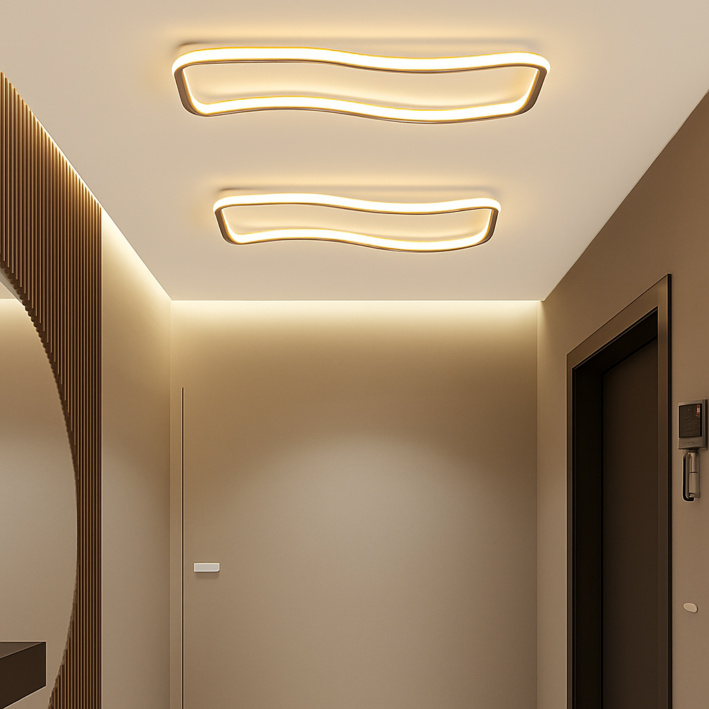 plafonnier moderne à leds pour intérieur décoratif lumineux