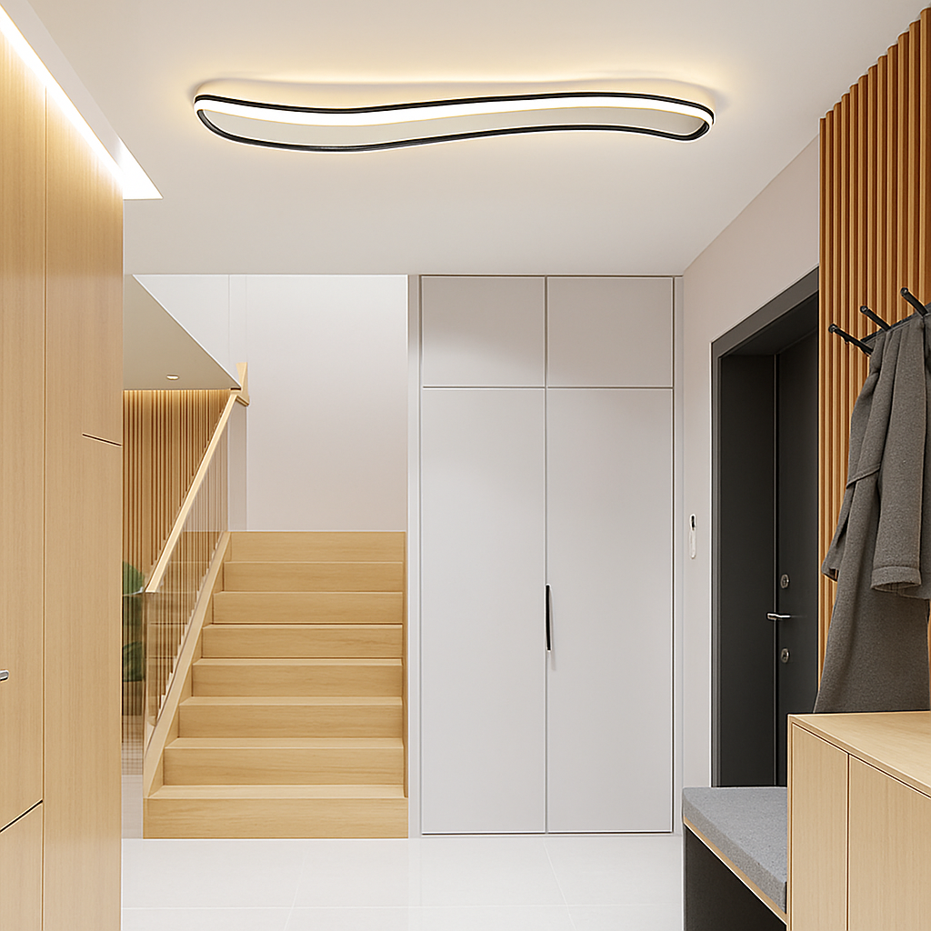 plafonnier moderne à leds pour intérieur décoratif lumineux