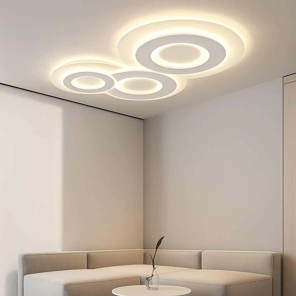 plafonnier moderne à leds pour intérieur décoratif lumineux