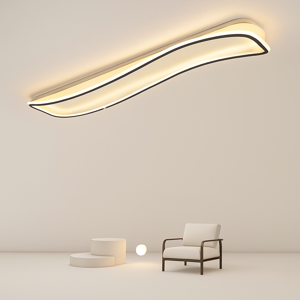 plafonnier moderne à leds pour intérieur décoratif lumineux