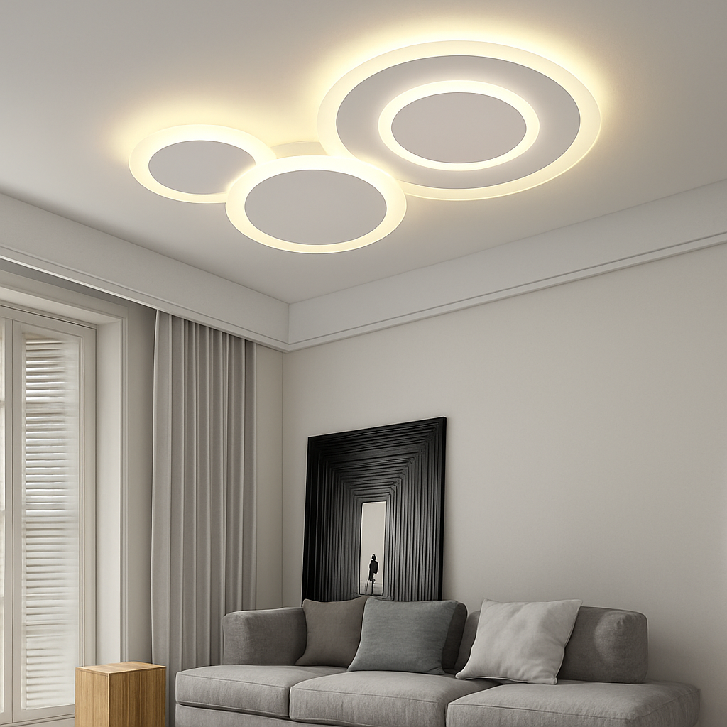 plafonnier moderne à leds pour intérieur décoratif lumineux