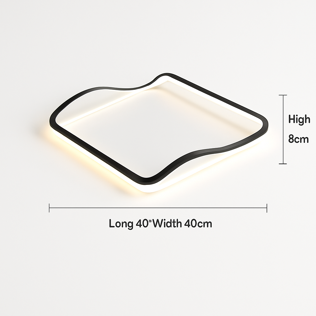 plafonnier moderne à leds pour intérieur décoratif lumineux