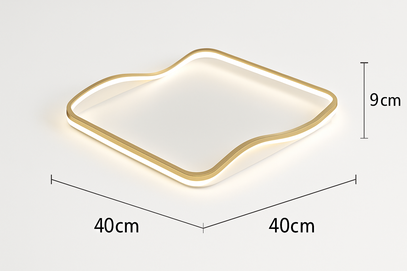 plafonnier moderne à leds pour intérieur décoratif lumineux