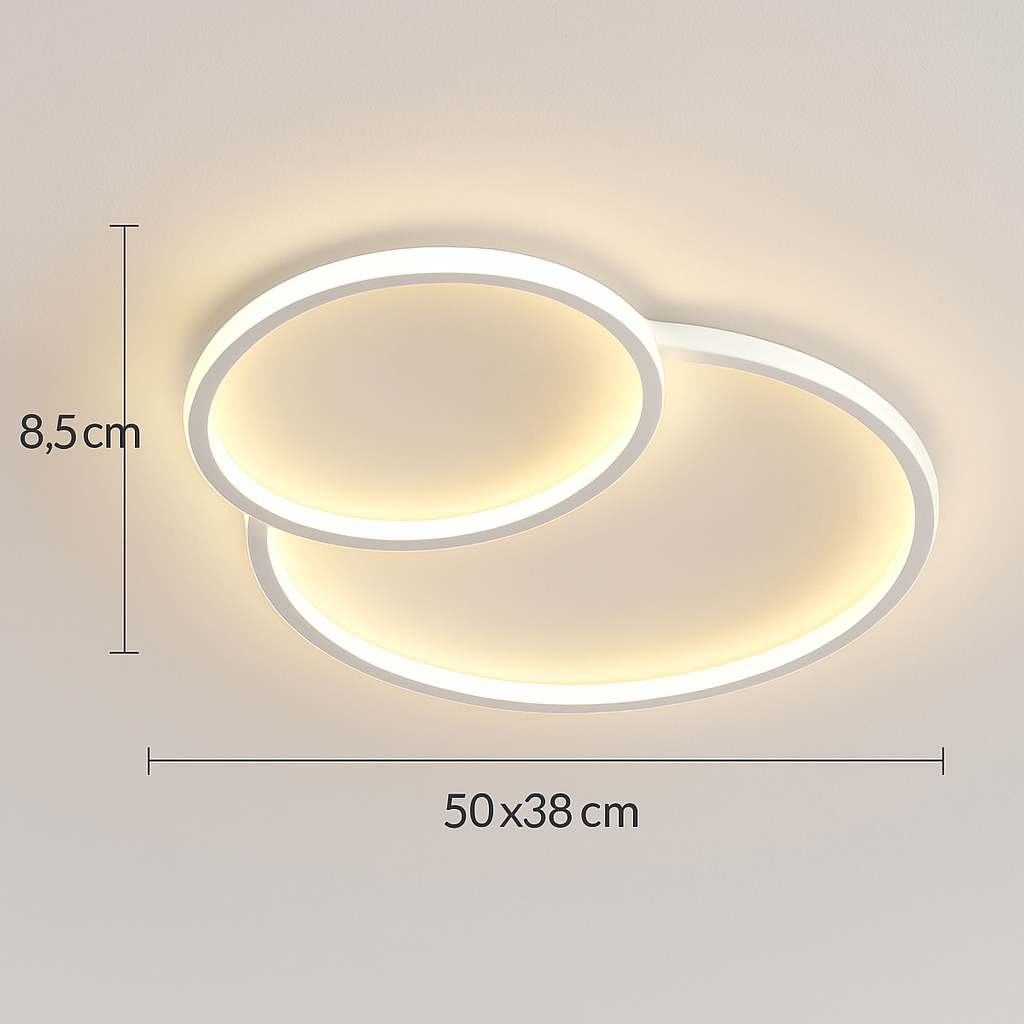 plafonnier moderne à leds pour intérieur décoratif lumineux