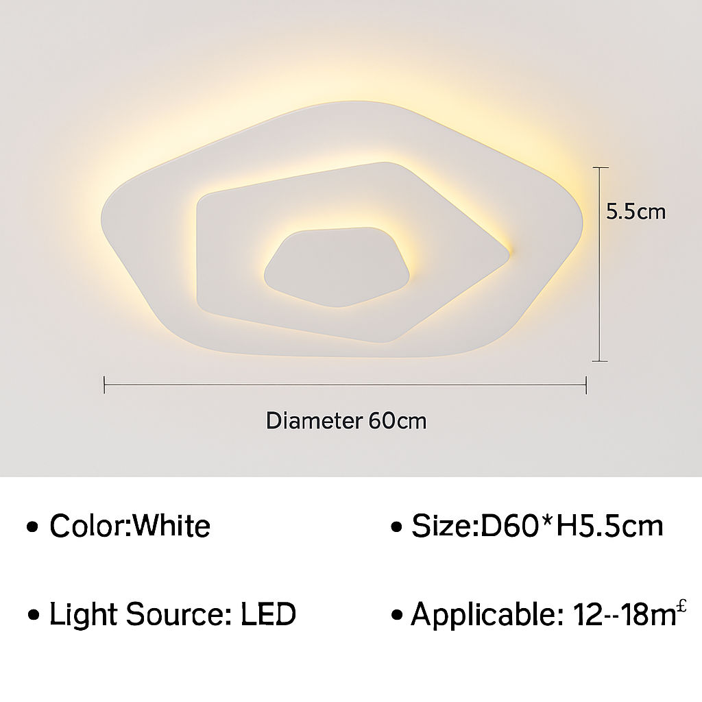 Plafonnier moderne à LEDs pour salon salle à manger chambre enfants salle d'étude allée décor à la maison