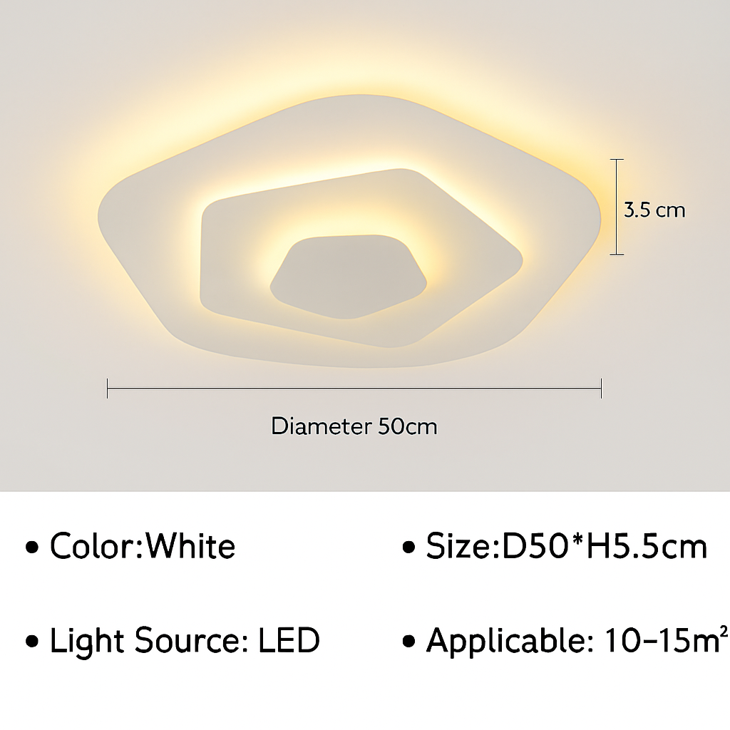 Plafonnier moderne à LEDs pour salon salle à manger chambre enfants salle d'étude allée décor à la maison