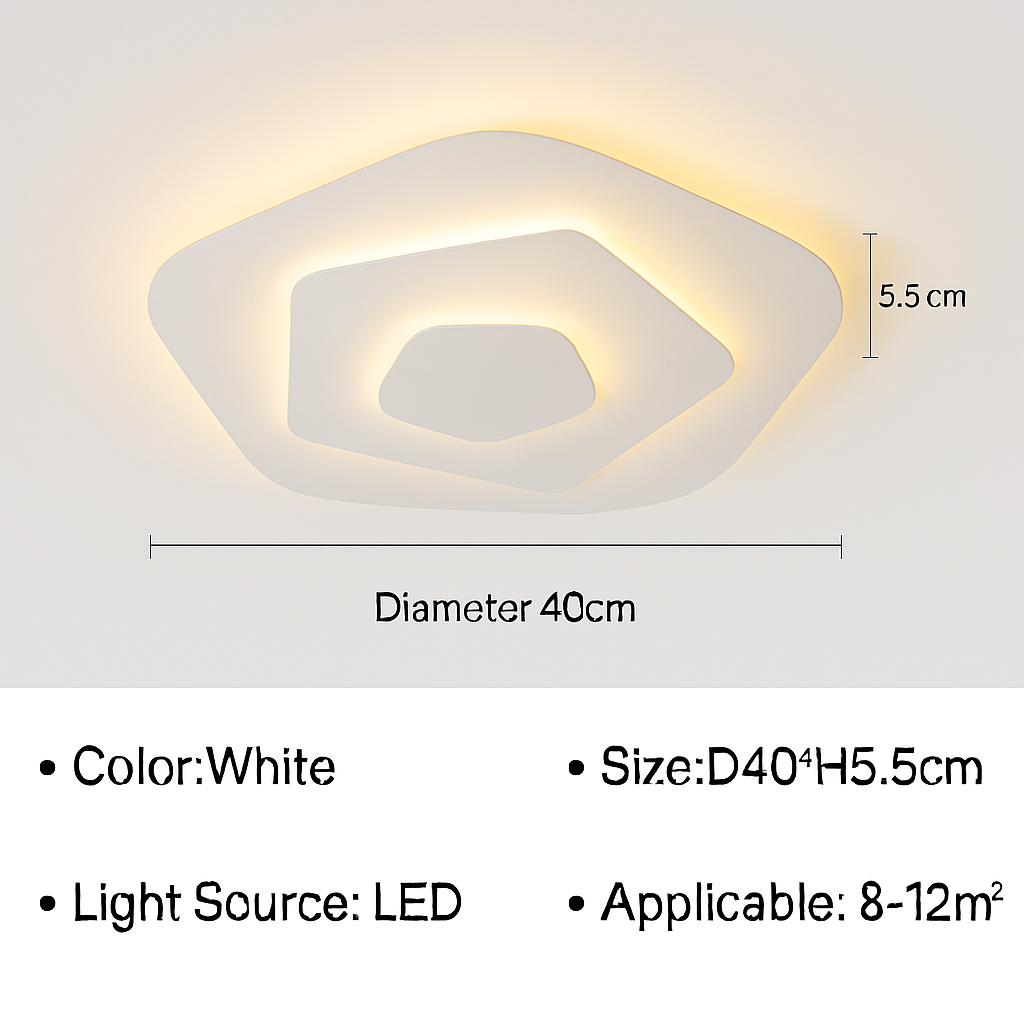 Plafonnier moderne à LEDs pour salon salle à manger chambre enfants salle d'étude allée décor à la maison