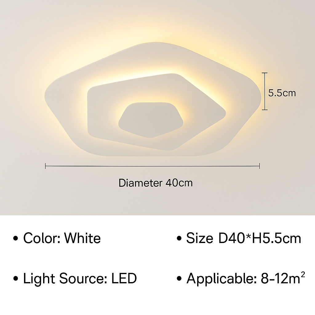 Plafonnier moderne à LEDs pour salon salle à manger chambre enfants salle d'étude allée décor à la maison