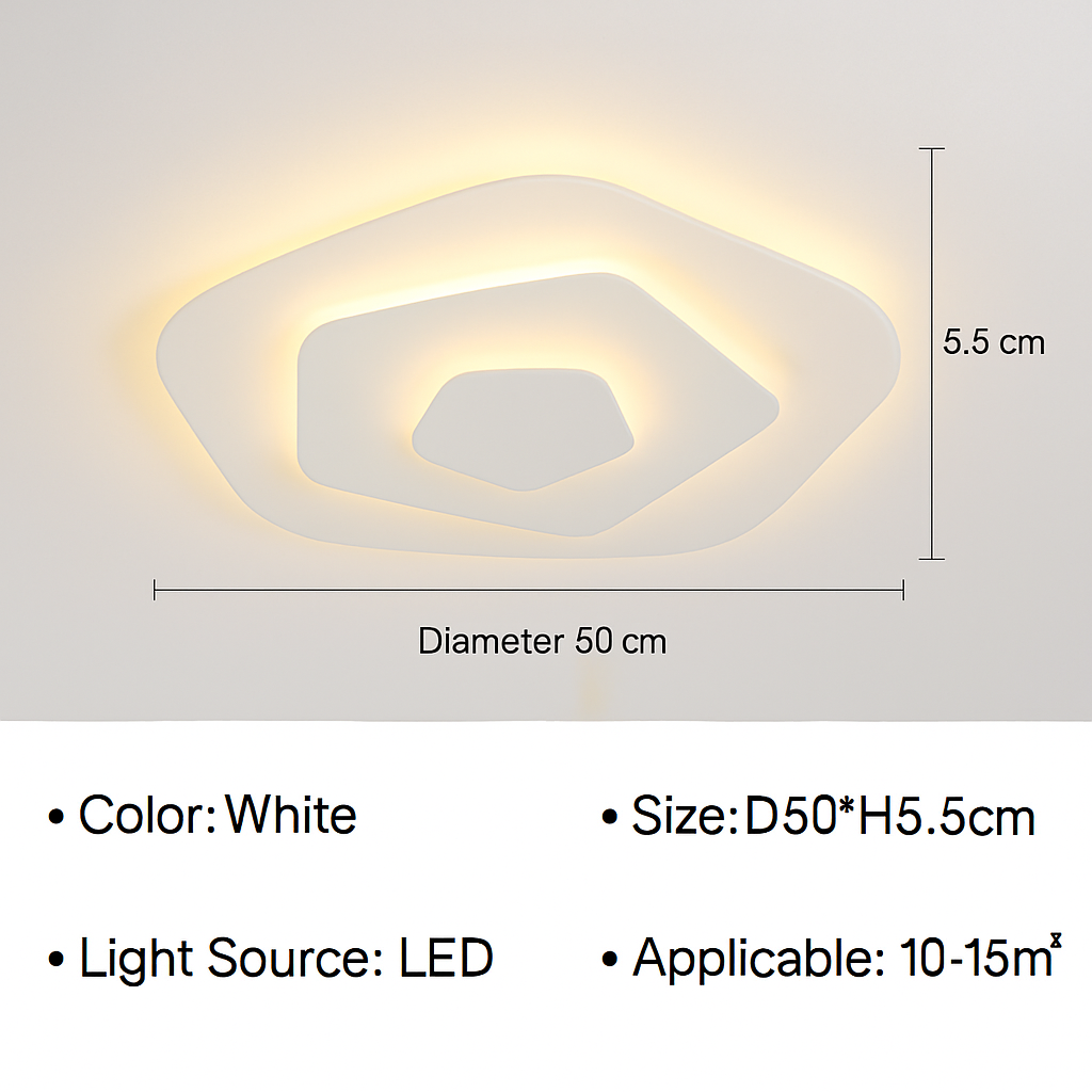 Plafonnier moderne à LEDs pour salon salle à manger chambre enfants salle d'étude allée décor à la maison