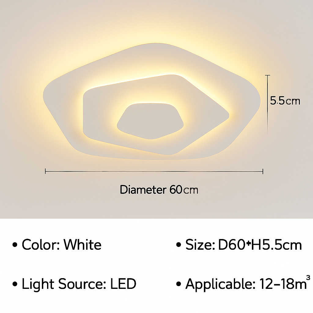 Plafonnier moderne à LEDs pour salon salle à manger chambre enfants salle d'étude allée décor à la maison
