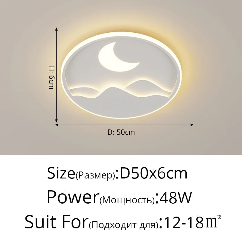 plafonnier moderne à leds pour un éclairage intérieur simple et élégant