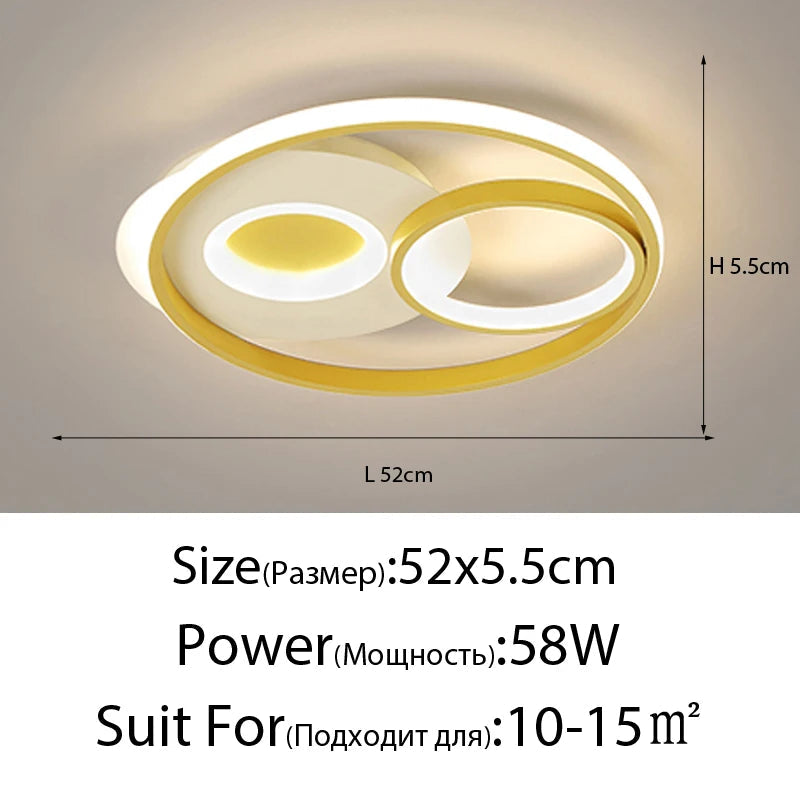 plafonnier moderne à leds ultra mince pour intérieur élégant