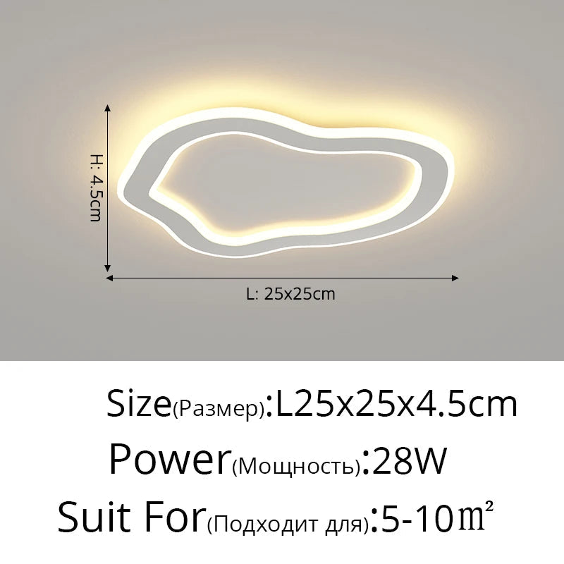 plafonnier moderne minimaliste pour allée et balcon