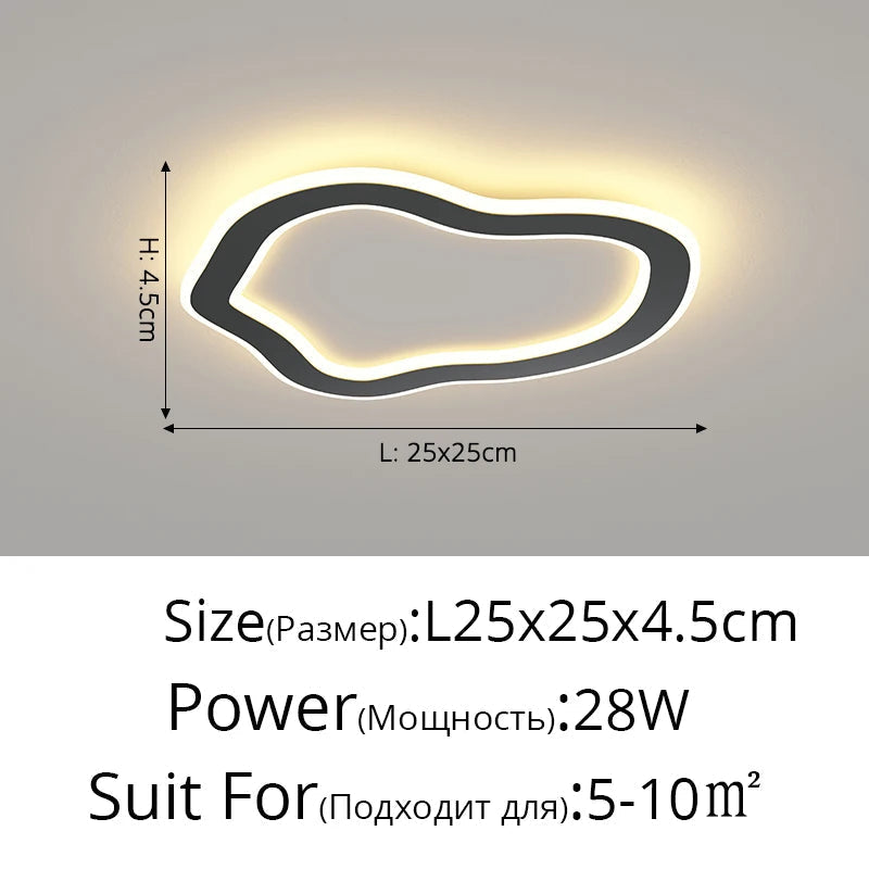 plafonnier moderne minimaliste pour allée et balcon