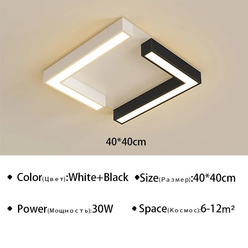 plafonnier moderne minimaliste pour luminaires d'intérieur créatifs
