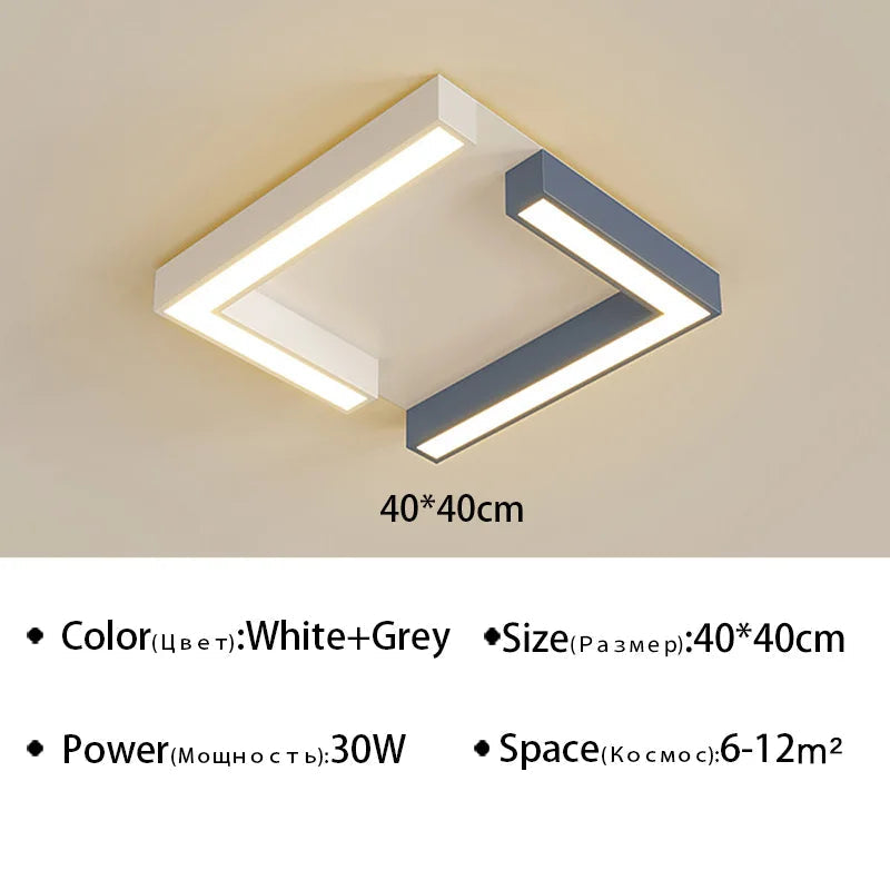 plafonnier moderne minimaliste pour luminaires d'intérieur créatifs