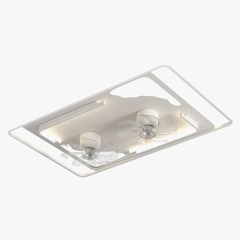 plafonnier moderne nordique avec ventilateur intégré silencieux