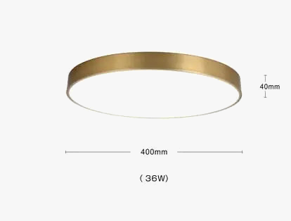 plafonnier moderne nordique en cuivre led acrylique iwhd
