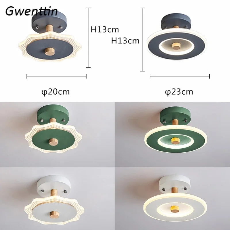 plafonnier moderne nordique led interchangeable pour intérieur élégant