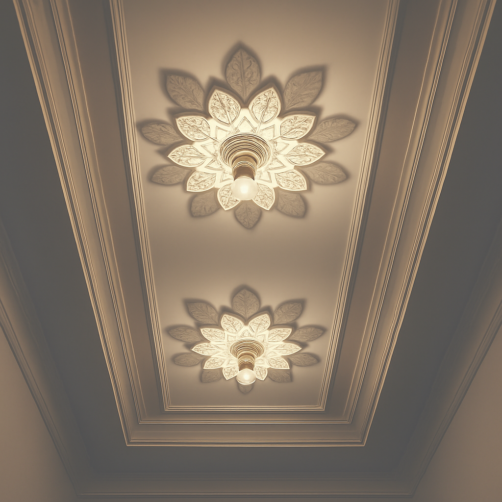 plafonnier moderne à ombre de fleur pour décoration intérieure
