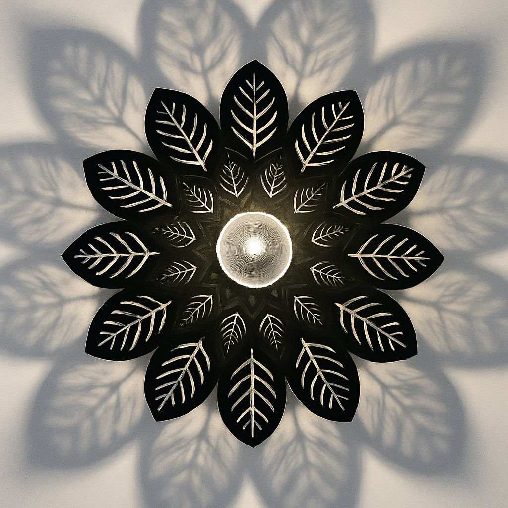 plafonnier moderne à ombre de fleur pour décoration intérieure