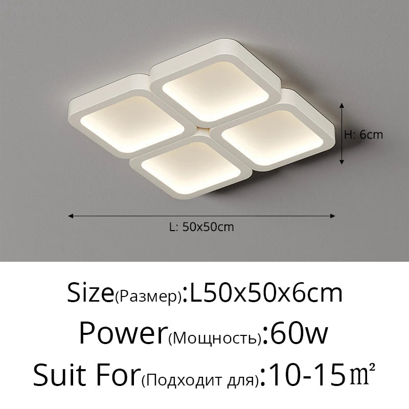 plafonnier moderne à pétales pour un éclairage décoratif intérieur