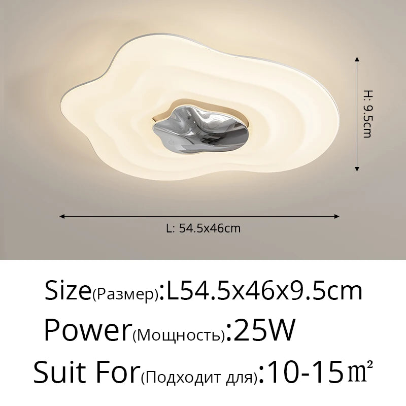 plafonnier moderne rond à LED pour éclairage intérieur décoratif