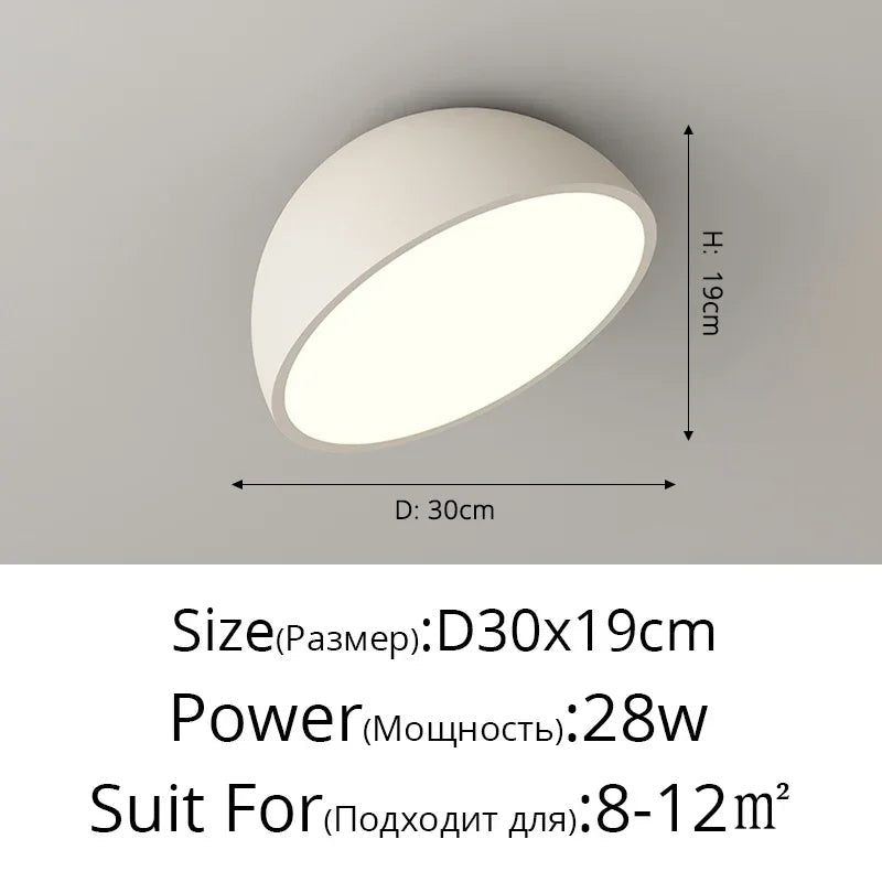 plafonnier moderne rond nordique à gradation pour décoration intérieure