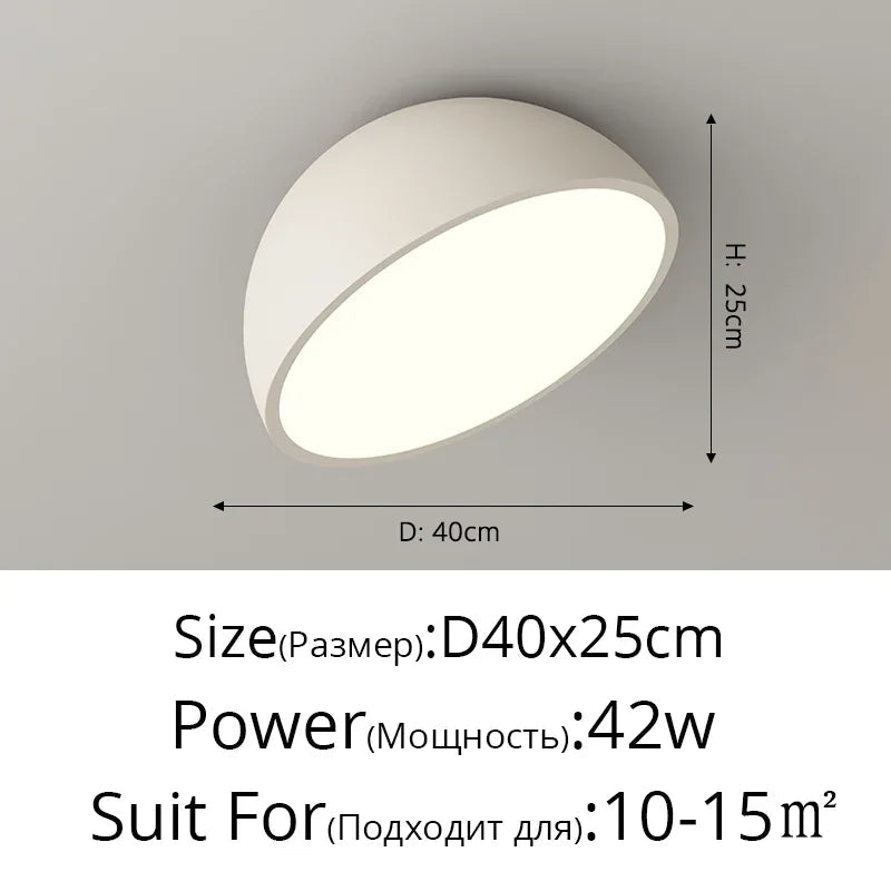 plafonnier moderne rond nordique à gradation pour décoration intérieure