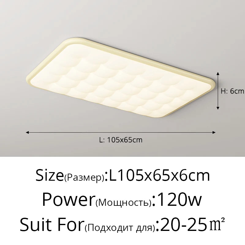 plafonnier moderne simple style crème bulle protection des yeux