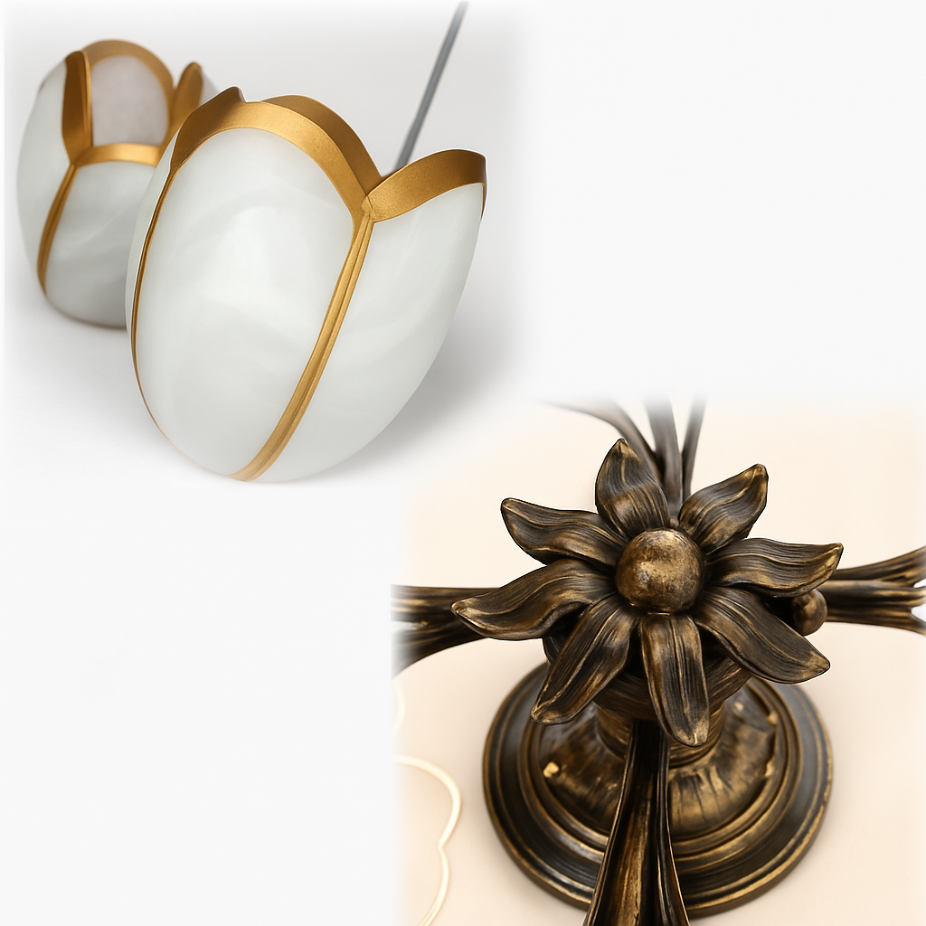plafonnier moderne style américain rural rétro fleur européen français