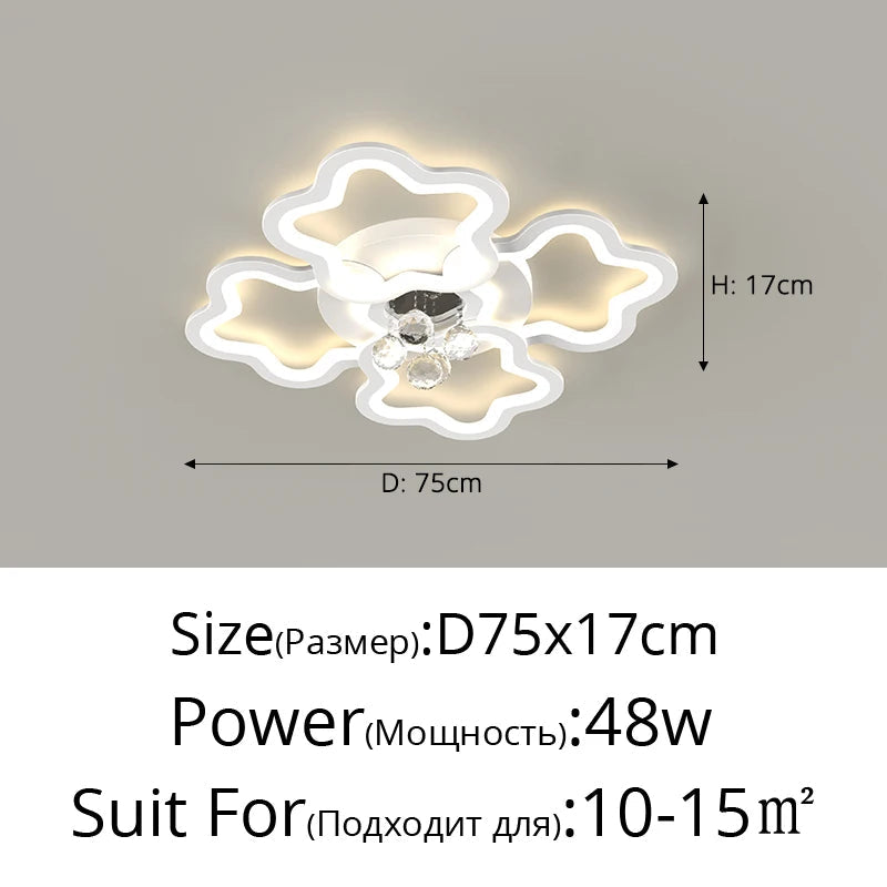 plafonnier moderne style citrouille luxe cristal 2024 pour toute la maison