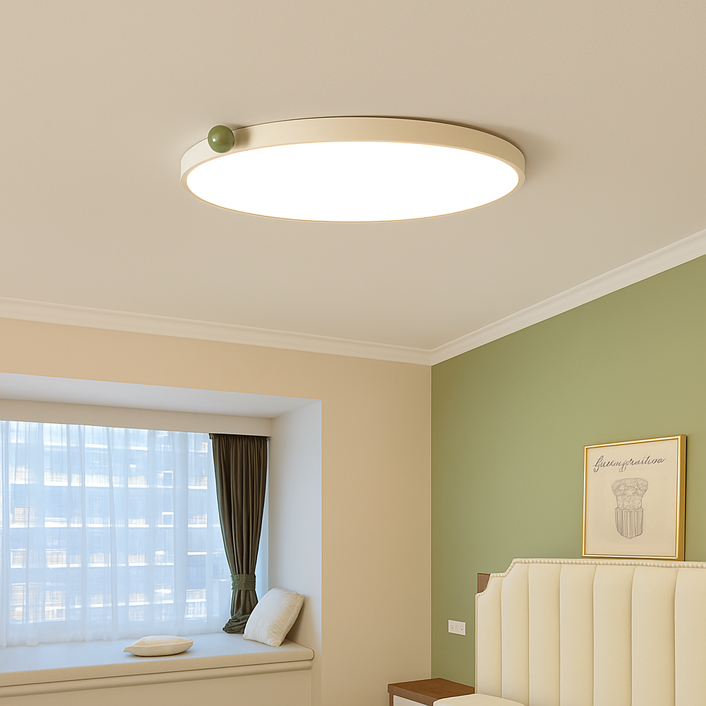 plafonnier moderne ultra fin design minimaliste pour intérieur élégant