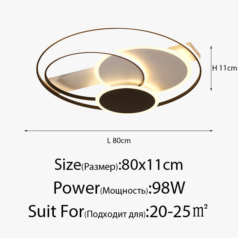 plafonnier moderne ultra mince design simple pour intérieur lumineux