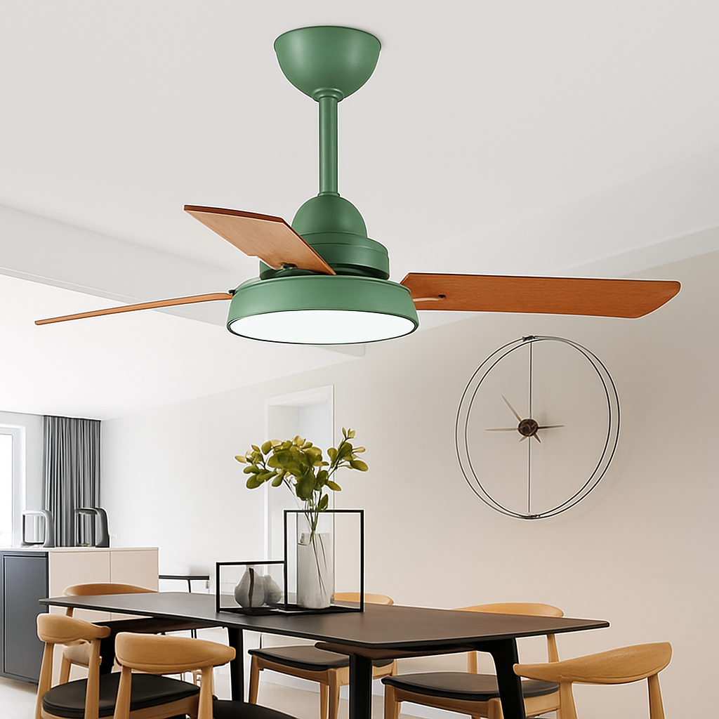 plafonnier moderne ventilateur de plafond avec télécommande et éclairage intégré