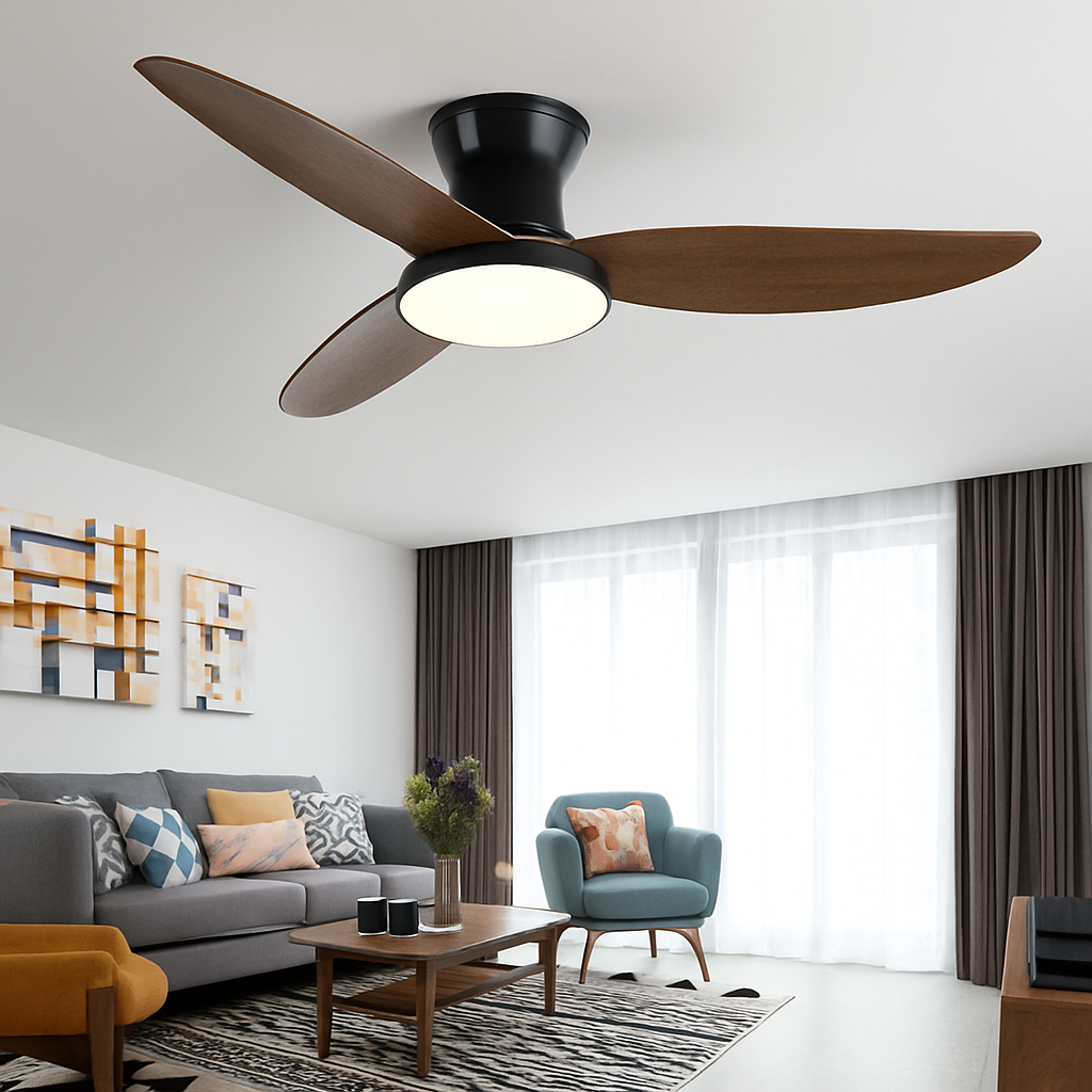 plafonnier moderne ventilateur de plafond télécommande lumière nordique variable