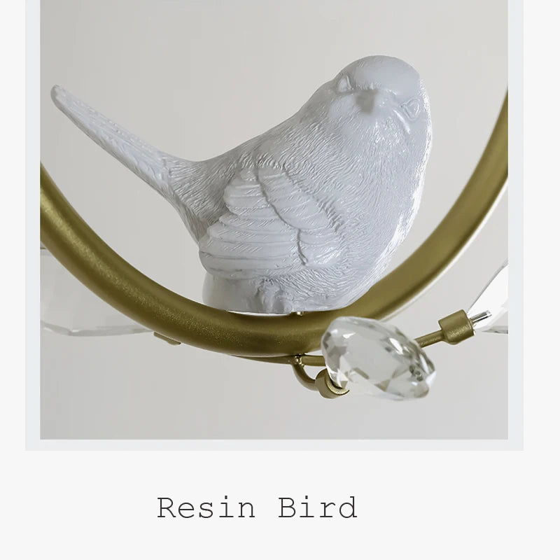 plafonnier nordique créatif avec motif d'oiseau pour balcon