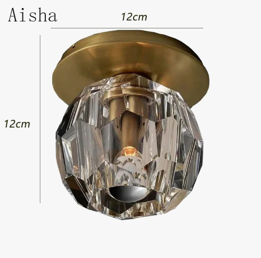 plafonnier nordique en cristal pour décoration intérieure élégante