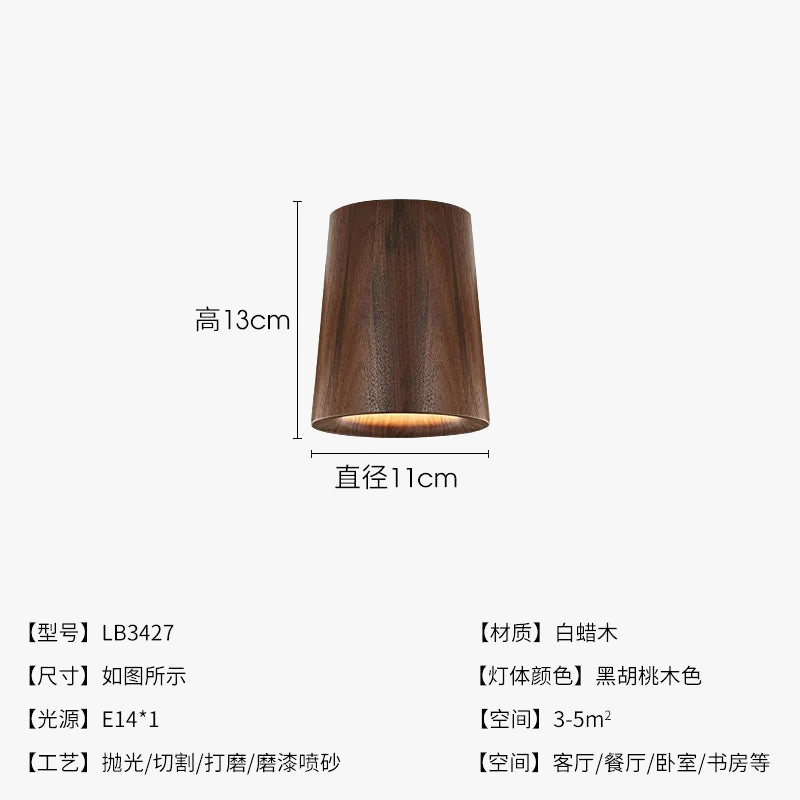 plafonnier nordique en frêne pour une décoration unique