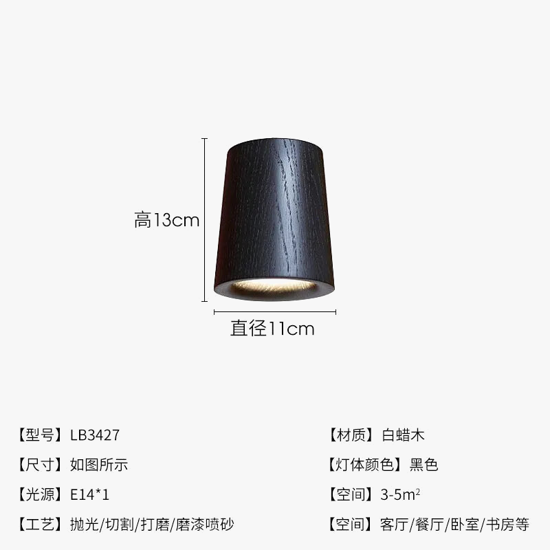 plafonnier nordique en frêne pour une décoration unique
