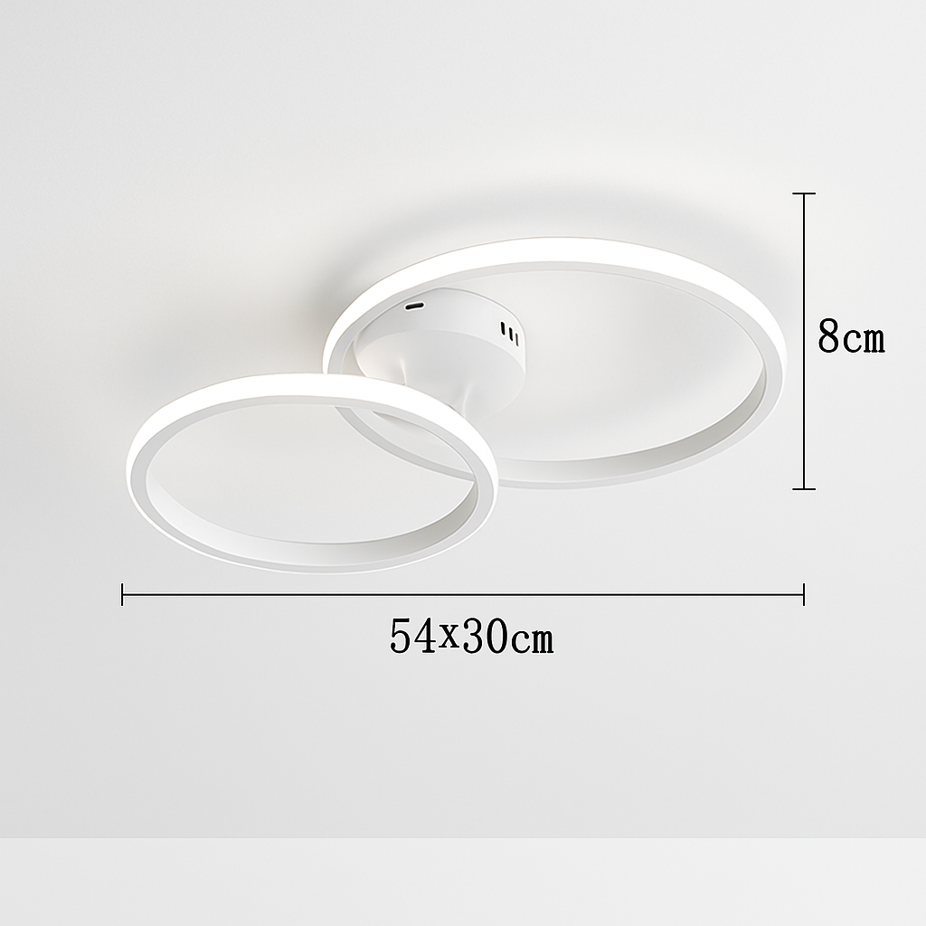 plafonnier nordique à led éclairage annulaire luxe moderne