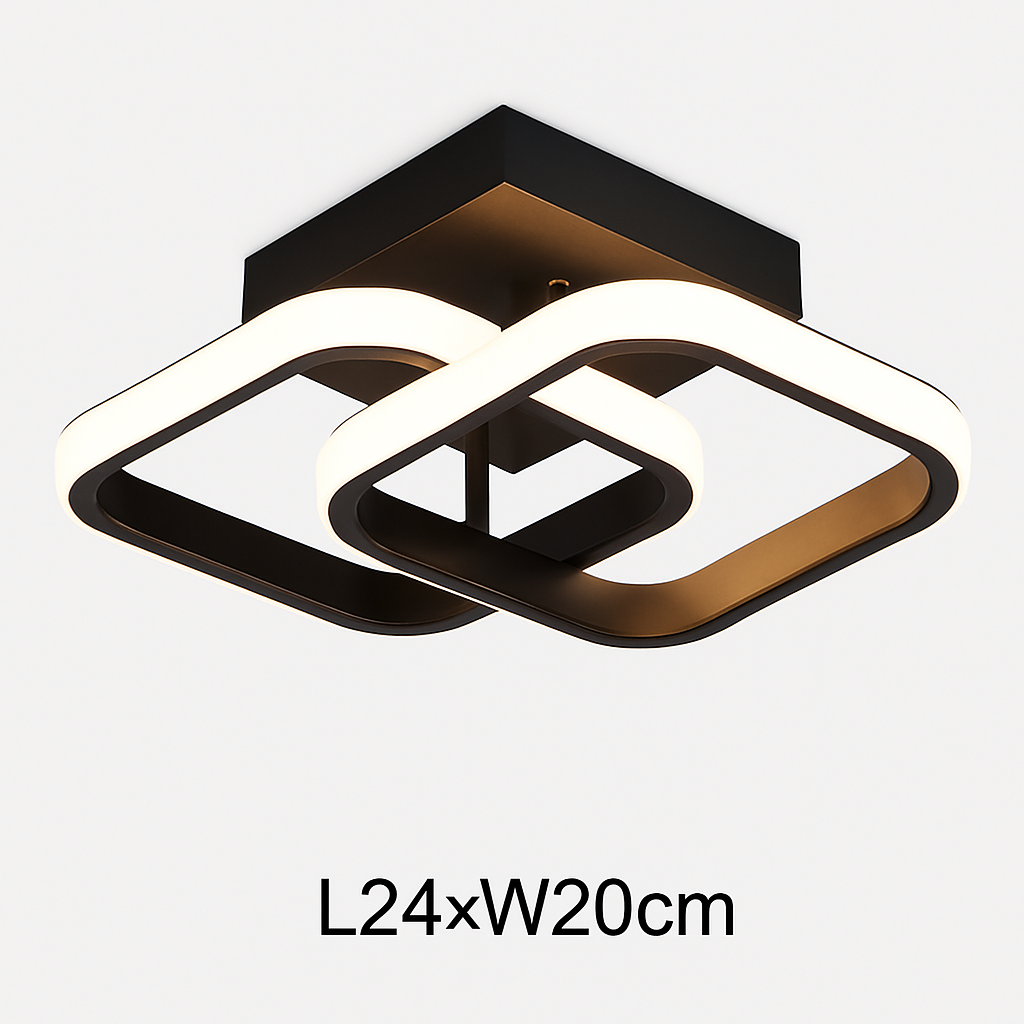 plafonnier nordique à led éclairage annulaire luxe moderne