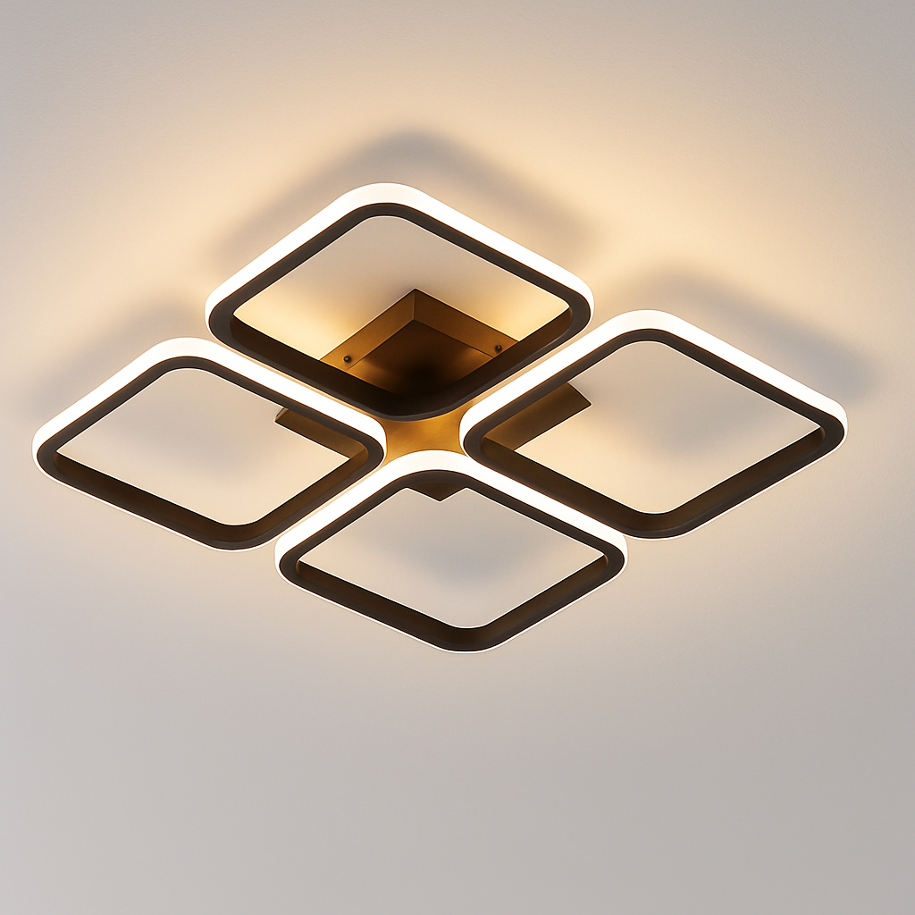 plafonnier nordique à led éclairage annulaire luxe moderne